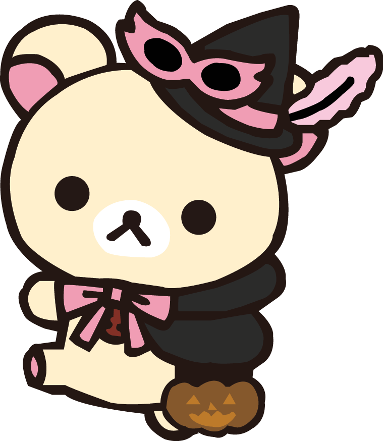 Rilakkuma Background Png (pink, black, beige, olive, white)