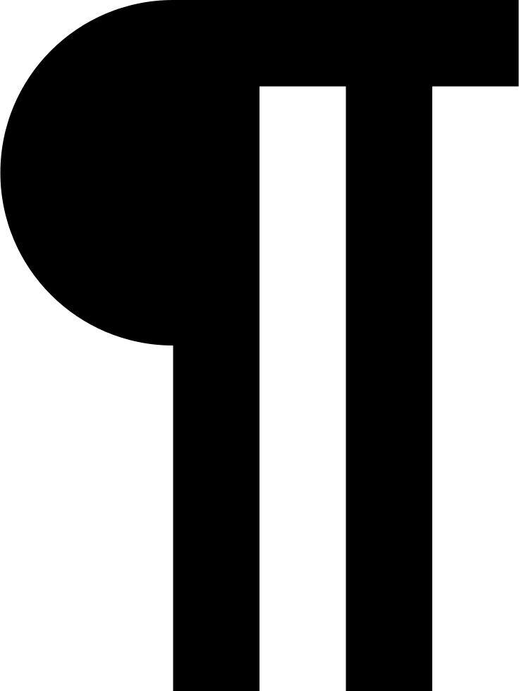 Pilcrow Png Image (lavender, black, white, gray)