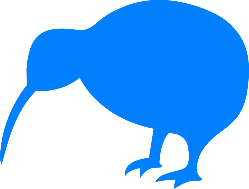 Wild Kiwi Bird Png File (greenish blue, black, blue)