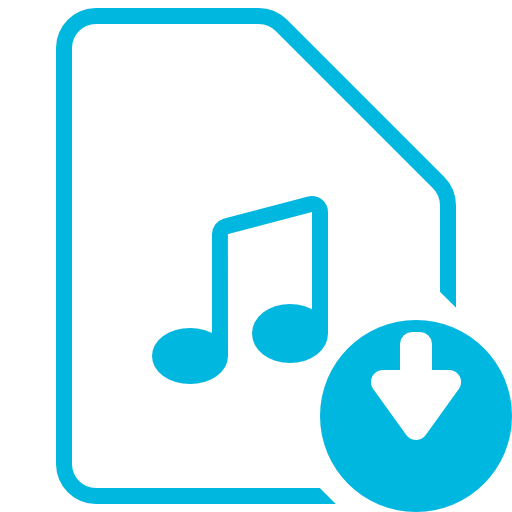 File Music Download Icon Free Png Icon Download (teal, greenish blue, black)