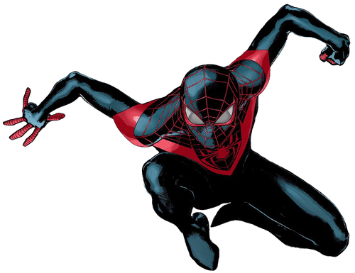 Miles Morales Png Transparent Image (black)