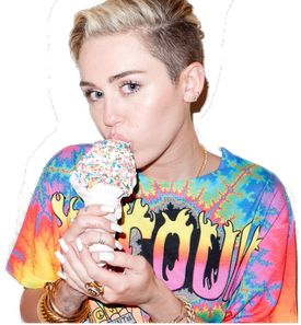 Miley Cyrus Png Transparent (white, black)