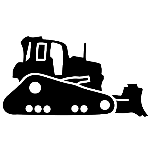 Silhouette Excavator Png Transparent Hd Photo (gray, black)