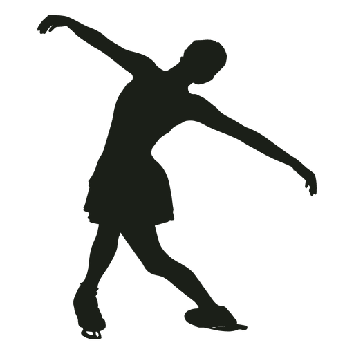 Silhouette Figure Skating Png File (gray, black)