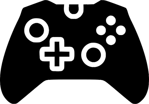 Silhouette Gamepad Png Hd (black)