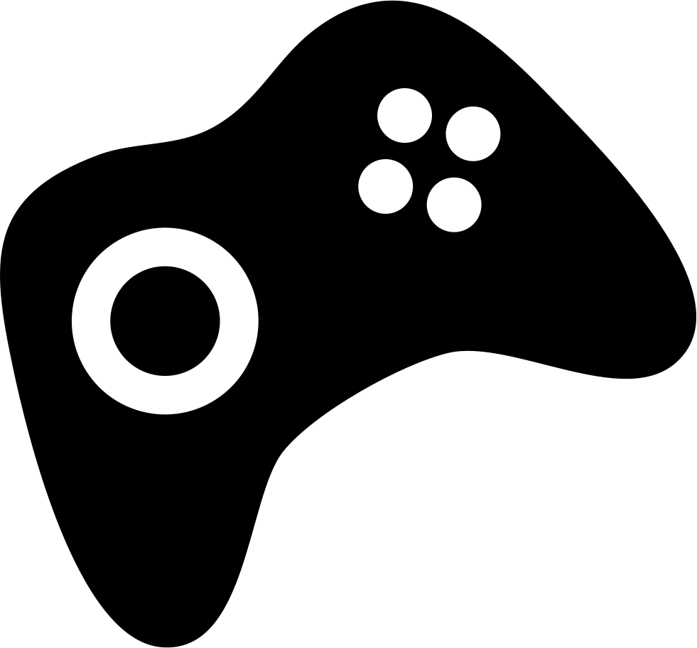 Silhouette Gamepad Png Photos (black)