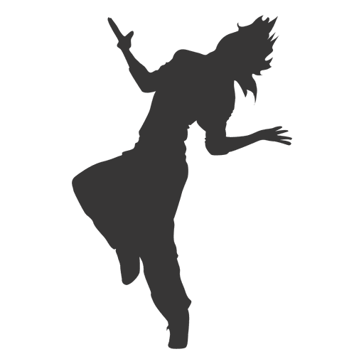 Silhouette Girl Dancing Vector Png Photos (black, gray)