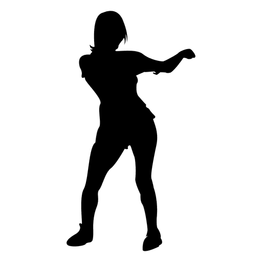 Silhouette Girl Dancing Vector Transparent Png (black, gray)