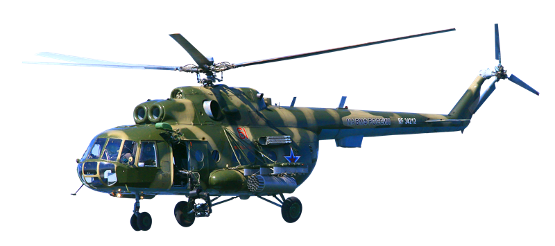 Military Helicopter (black, green)