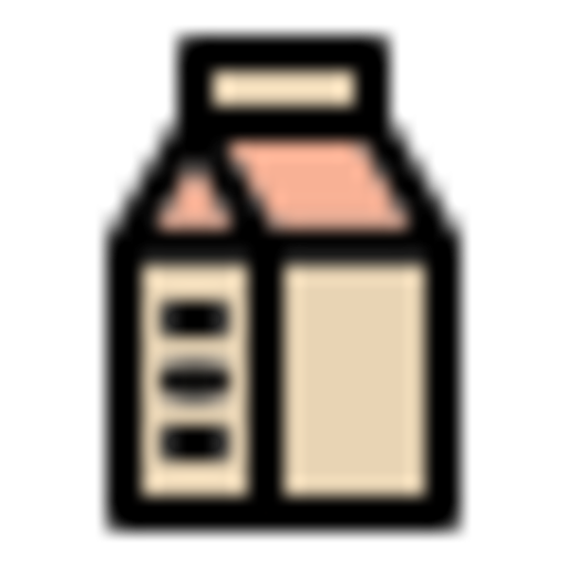 Milk Breakfast Free Png Icon (olive, pink, black, silver, gray)