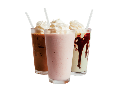 Milkshake Png File (beige, maroon, pink, black)