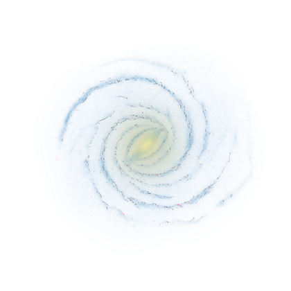 Milky Way Png Isolated Image (white, black)