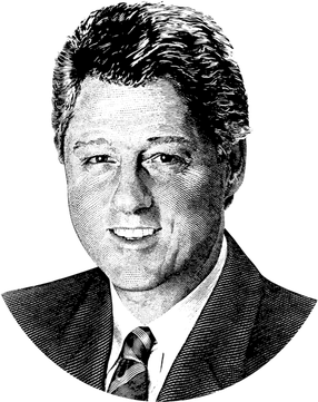 Bill Clinton Art Png (black)