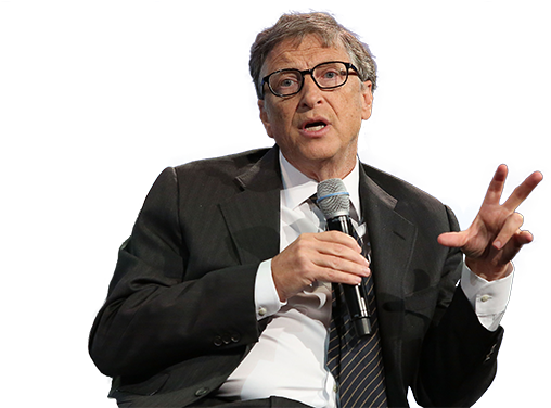 Bill Gates Png File (black)