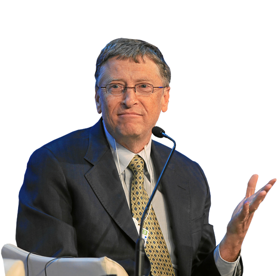 Bill Gates Png Image (white, indigo, navy)