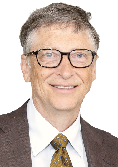 Bill Gates Png Isolated Photo (white, black, gray)