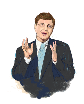 Bill Gates Png Photo (navy, black, indigo)