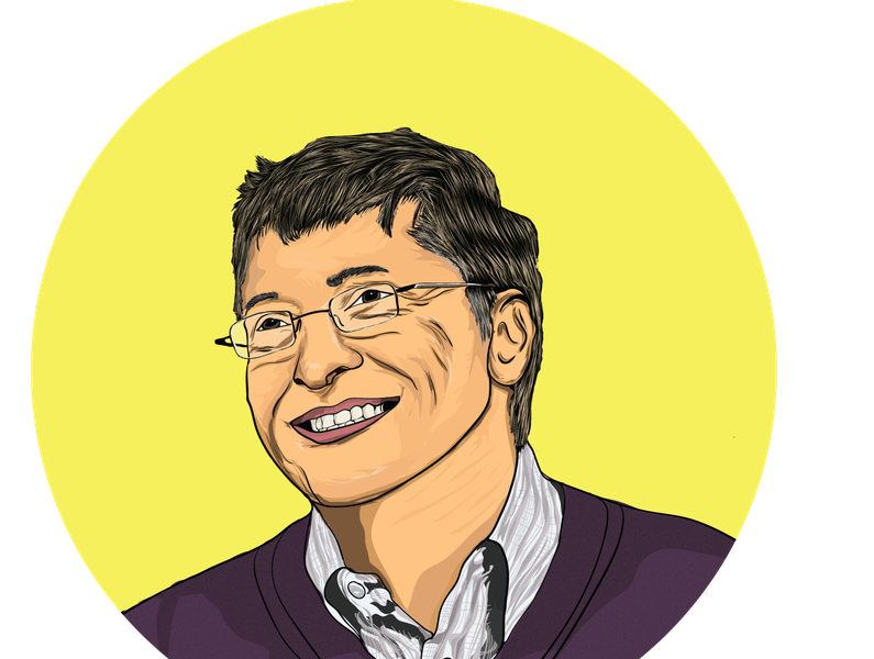 Bill Gates Png Picture (salmon, indigo, black, yellow)