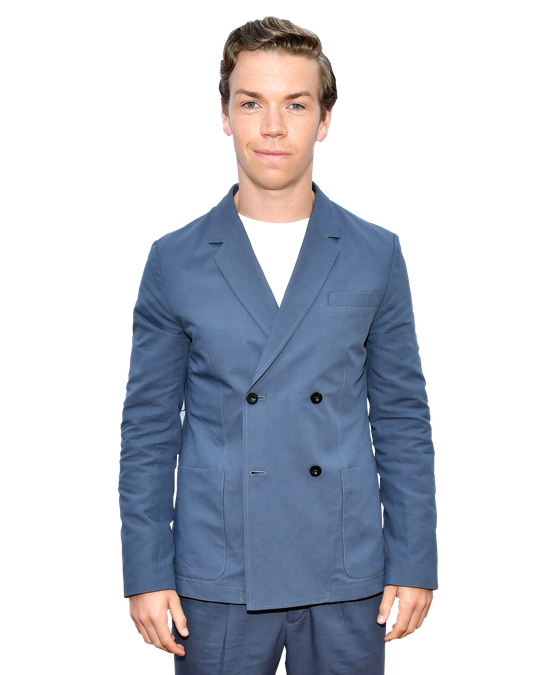 Will Poulter Png File (black, gray, white)