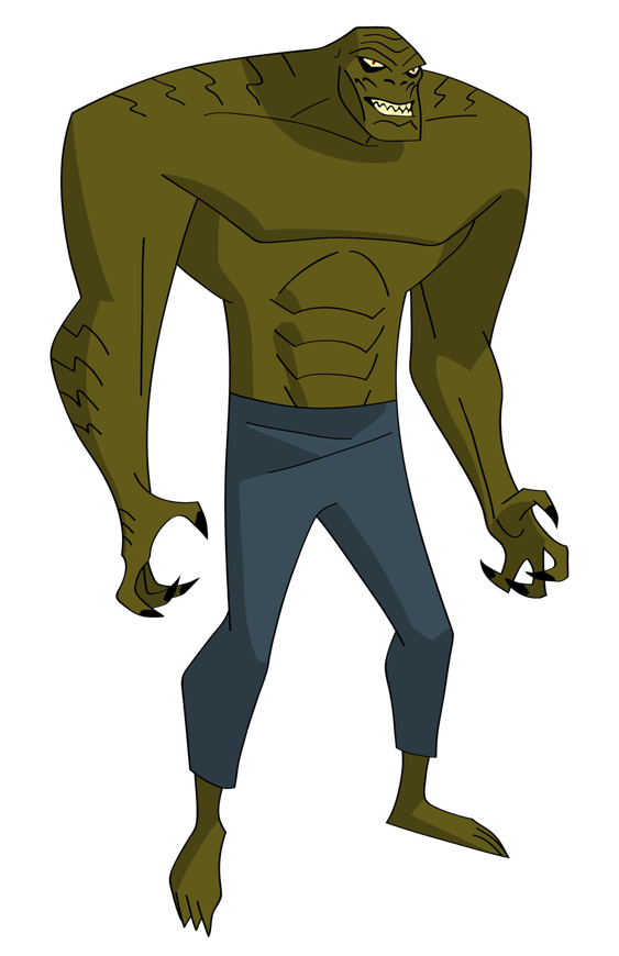 Killer Croc Png Pic (teal, olive, indigo, black)