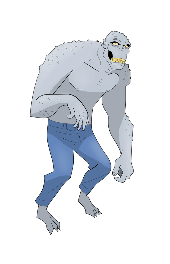 Killer Croc Png Picture (gray, silver, black)