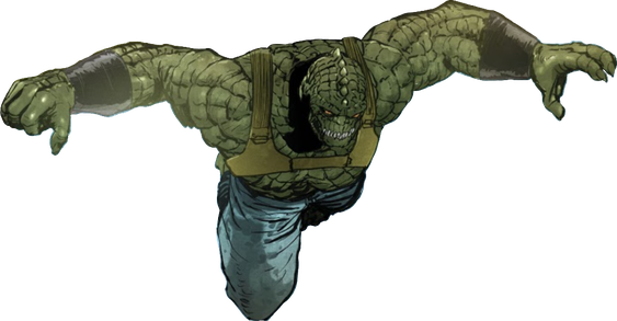 Killer Croc Transparent Png (gray, olive, black)