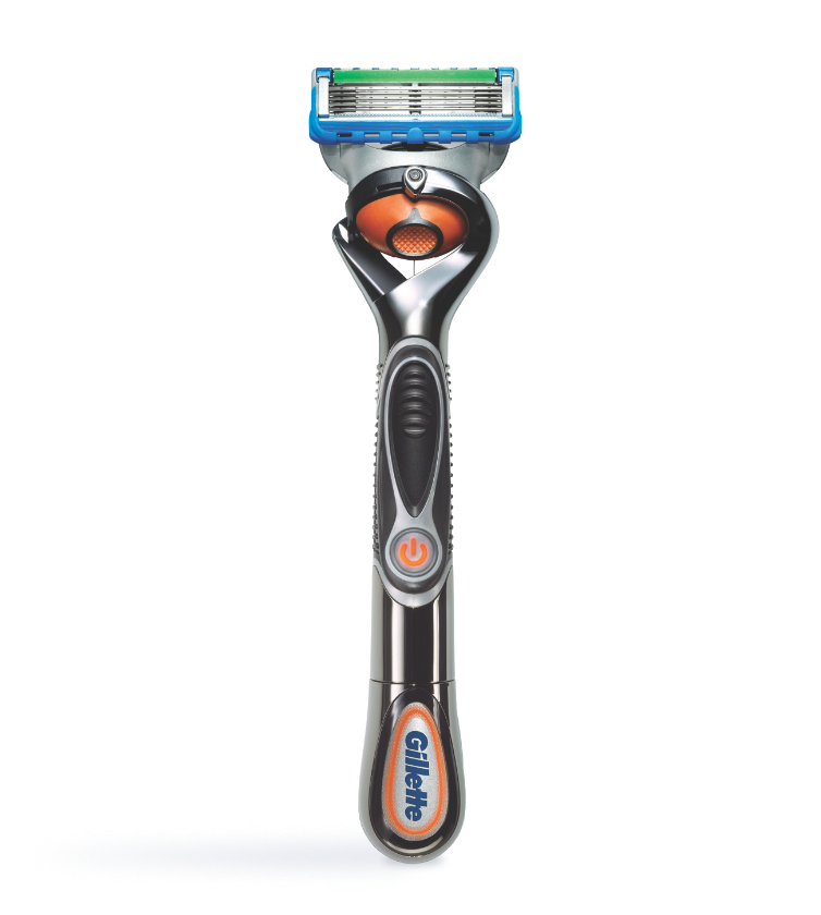 Gillette Razor No Background (black, lavender, gray)