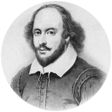 William Shakespeare Png Clipart (black, lavender)