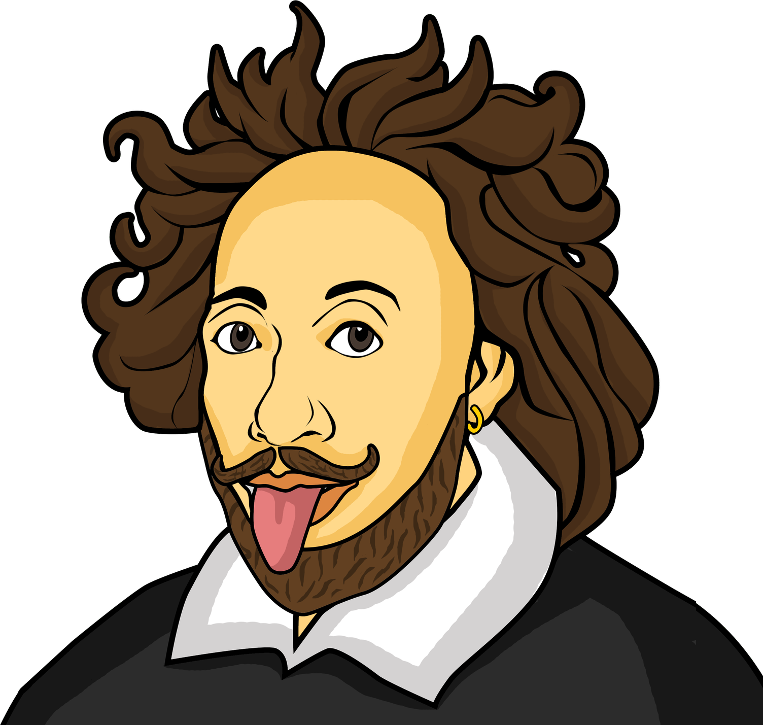 William Shakespeare Png Isolated Hd (black, pink, maroon, salmon, white)