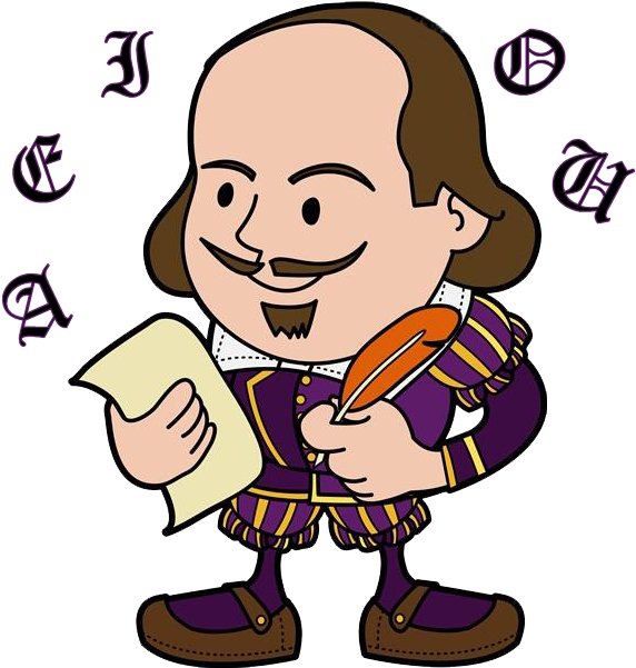 William Shakespeare Png (beige, indigo, black, pink, maroon)