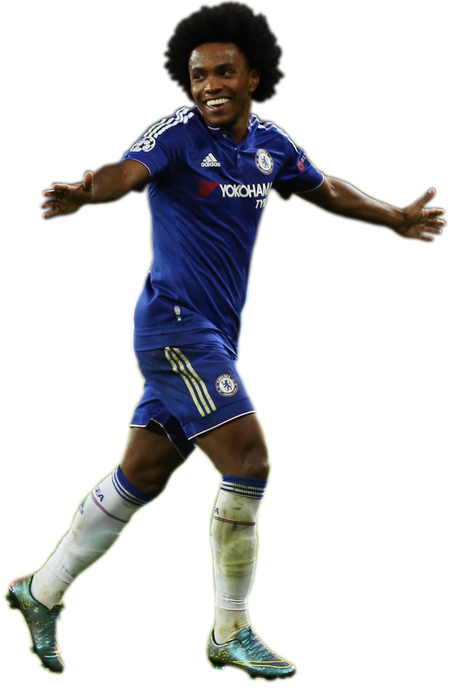 Willian Chelsea Png File (black)