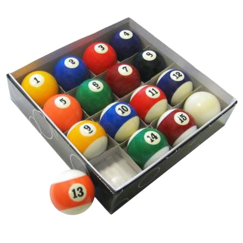 Billiard Balls Transparent Background (white, gray)