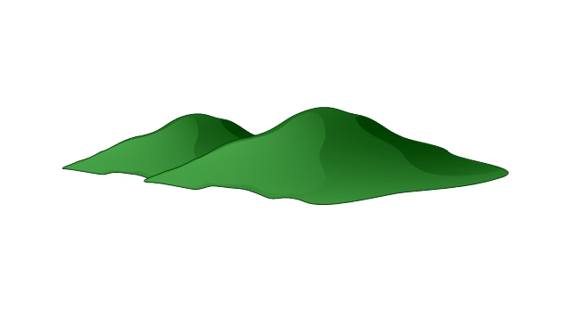 Hills Transparent Png (green, white)