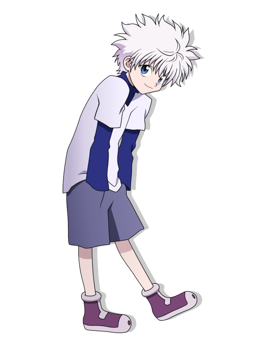 Killua Zoldyck Png Transparent Image (white, gray, indigo)