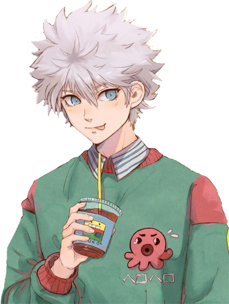 Killua Zoldyck Png Transparent (gray, beige, black)