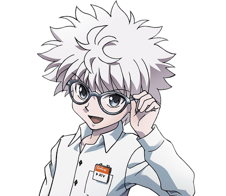 Killua Zoldyck Transparent Images Png (white, lavender, black)