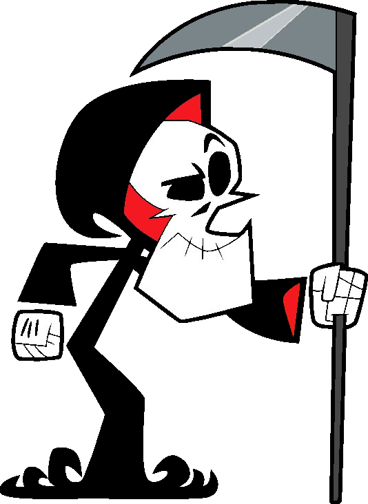 Billy And Mandy Download Png Image (indigo, white, black, lavender, gray)