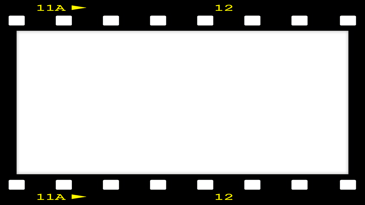 Film Frame Png File (white, indigo, gray, black, silver)