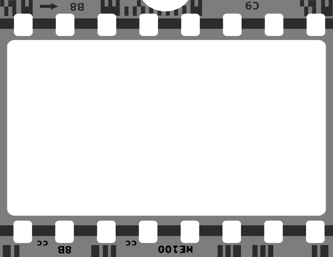 Filmstrip Transparent Png (white, gray, lavender, black, silver)