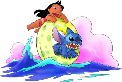 Lilo And Stitch Png File (beige, black)