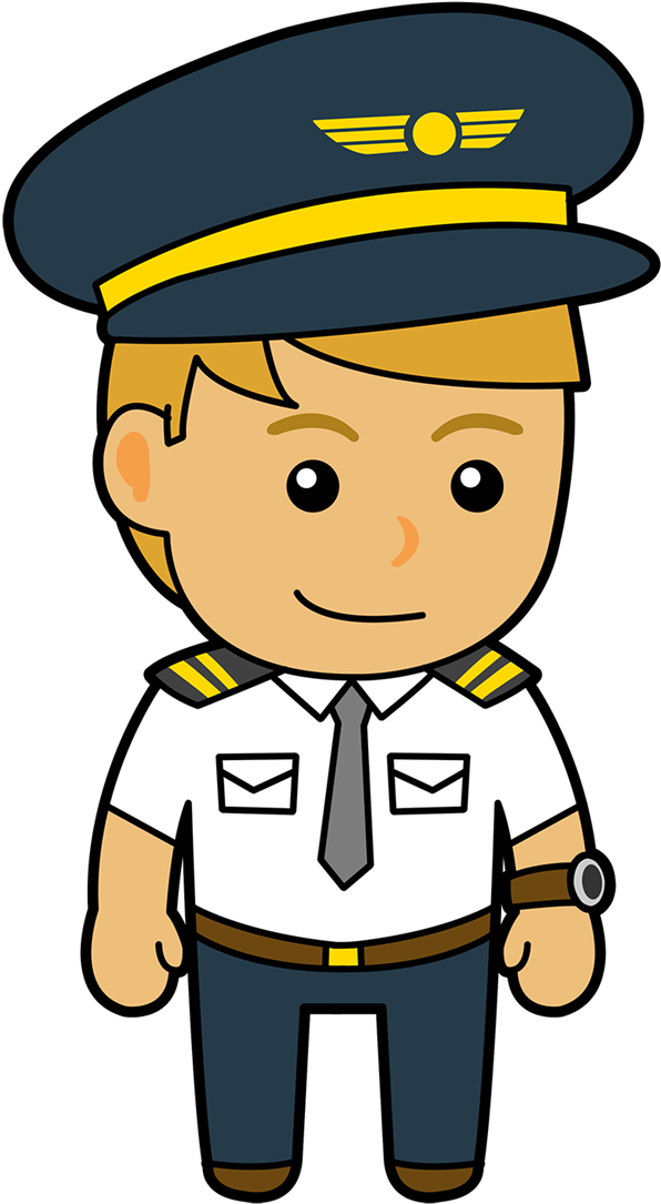 Pilot Png Pic (white, orange, navy, salmon, black)