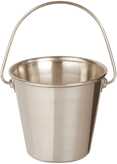 Silver Bucket Png File (black, silver, pink)