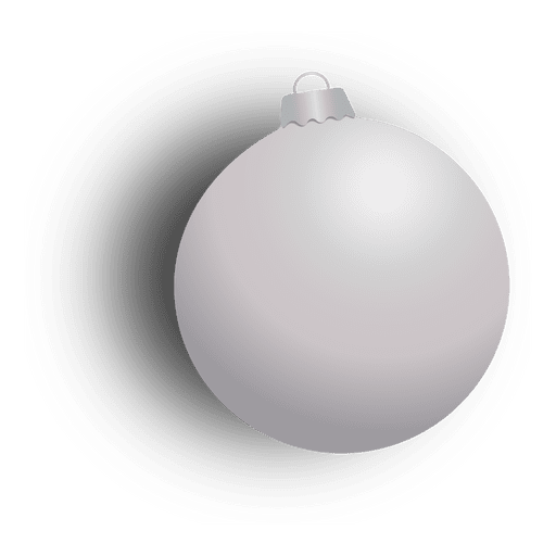 Silver Christmas Bauble Png Clipart (black, silver, gray)