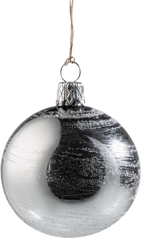 Silver Christmas Bauble Png Photos (black, silver, lavender)