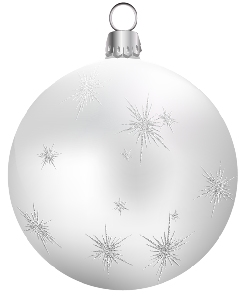 Silver Christmas Bauble Transparent Png (black, silver, lavender)