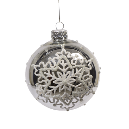 Silver Christmas Ornaments Png Image (black, silver, white)