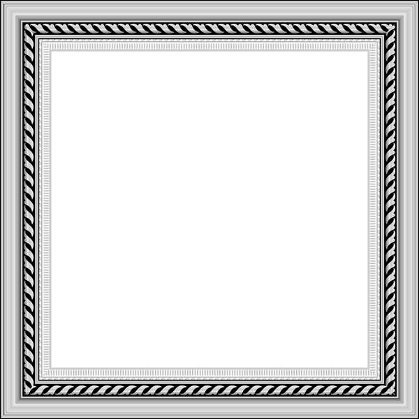 Silver Frame Png Clipart (black, silver, gray)