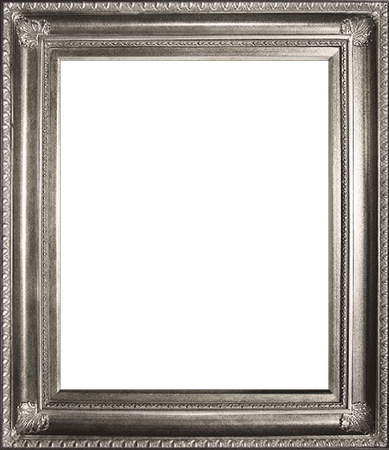 Silver Frame Png File (black, gray)