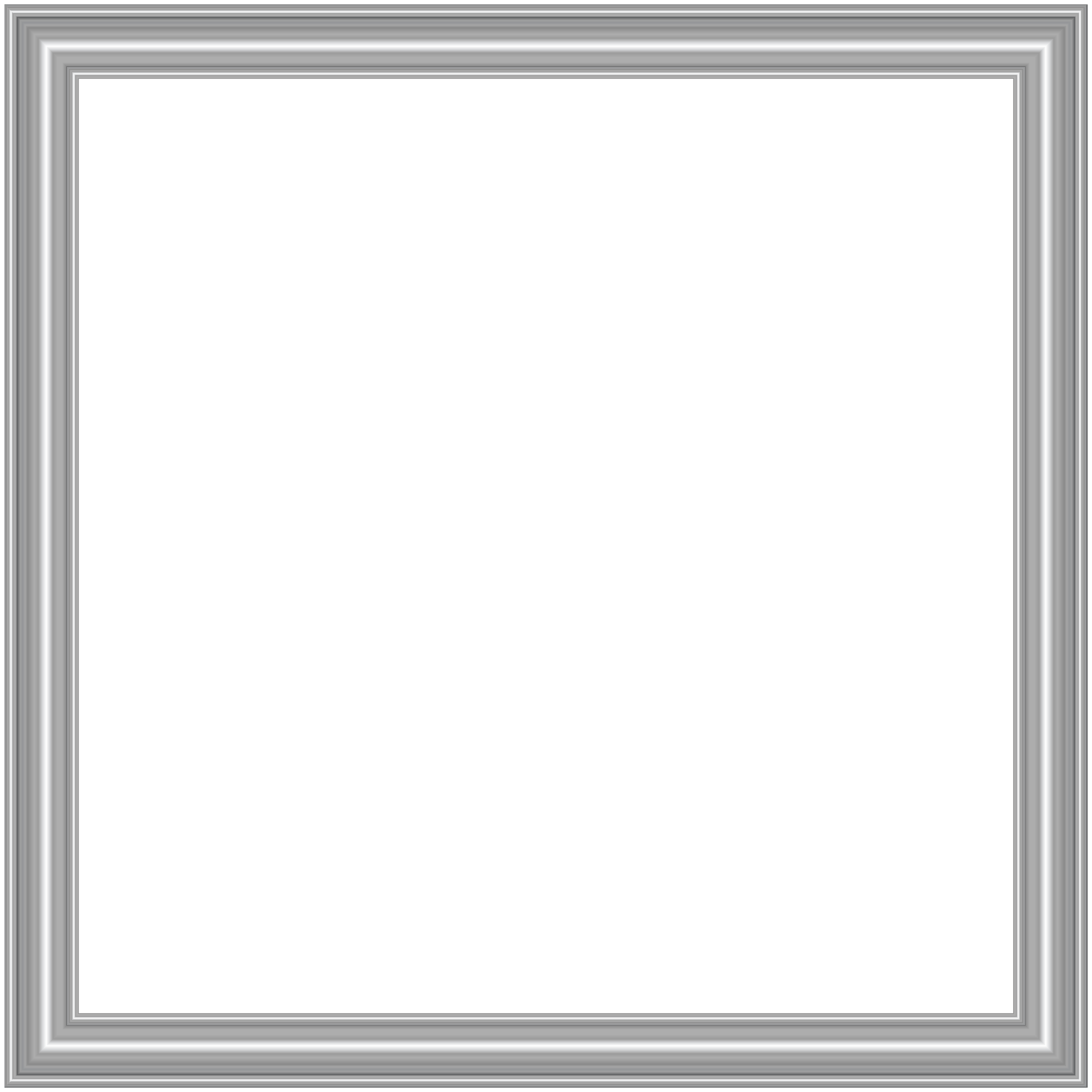 Silver Frame Png Hd Isolated (silver, white, gray)