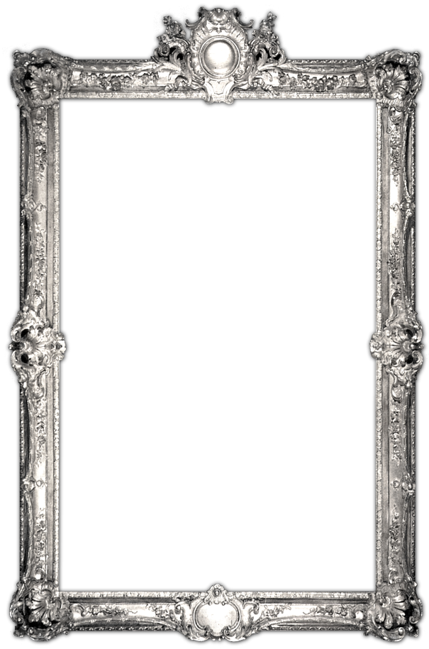 Silver Frame Png Photo (black)